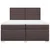 Vidaxl Box spring postelja z vzmetnico temno rjav 200x200 cm blago