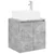 Umivaonik s policom Betonska siva 49,5 x 41 x 63 cm