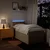 Vidaxl Box spring postelja z vzmetnico krem 90x200 cm blago
