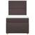 Vidaxl Box spring postelja z vzmetnico temno rjava 90x200 cm blago