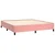 Vidaxl Box spring postelja z vzmetnico roza 180x200 cm žamet