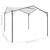 vidaXL Paviljon 3x3x2,6 m bel 180 g/m2