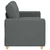 vidaXL Dvosed temno siv 160x77x82 cm blago