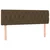 Vidaxl Box spring postelja z vzmetnico temno rjava 140x200 cm blago