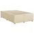 Vidaxl Box spring postelja z vzmetnico krem 120x190 cm blago