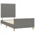 Vidaxl Posteljni okvir brez vzmetnice temno siv 100x200 cm blago