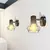 vidaXL 2 crne zidne svjetiljke industrijske sa žičanim okvirom i LED žaruljom
