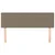 Vidaxl Posteljno vzglavje taupe 144x5x78/88 cm blago