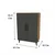 Hanah Home višenamenski ormarić 3 Raf 2 Kapak, 65 cm, antracit / atlantski bor