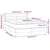 Vidaxl Box spring postelja z vzmetnico temno rjava 140x200 cm blago