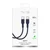 Puro USB-C 60W 1,5m fleksibilen kabel Icon - temno moder