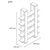 Hanah Home Polica 120x120x23,2cm Orah