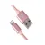 Xwave Kabl USB IPHONE 2M 3A,lightning aluminium,upleteni roze zlatni