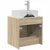 Umivaonik s policom Hrast sonoma 49,5 x 41 x 62,5 cm