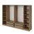 Hanah Home Garderober Kale-7671, 270x210x52 cm, Braon
