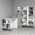 Hanah home Polica 120x78,8x60?cm Belo-Crna