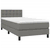 shumee Box spring postelja z vzmetnico temno siva 90x200 cm blago