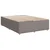 Vidaxl Box spring postelja z vzmetnico taupe 140x190 cm blago
