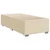 Vidaxl Box spring postelja z vzmetnico krem 80x200 cm blago