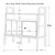 Hanah Home komoda CPT4689-100, 100 cm, crna