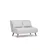 Atelier del Sofa Dvosed na razvlačenje Folde 2 Beli