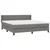 Vidaxl Box spring postelja z vzmetnico temno siva 160x200 cm blago