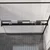 Polica za zid tuš-kabine crna 118 cm aluminijska