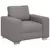 vidaXL Sofa stol Taupe 100 cm blago