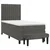 Vidaxl Box spring postelja z vzmetnico temno siva 90x200 cm žamet