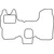 Textile car mats Ford Transit 2000-2006 (VS, front 1 piece)
