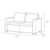 Vrtna garnitura Keter California sofa, rjava