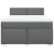 vidaXL Box spring posteljni z vzmetnico temno siv 140x190 cm blago