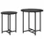 Set pomoćnih stolića 2 pcs Crni hrast