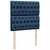 Vidaxl Box spring postelja z vzmetnico modra 100x200 cm blago