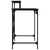vidaXL Radni stol crni 80 x 50 x 90 cm konstruirano drvo i željezo