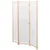 Paravan 3-delni blago 120x170x4 cm krem