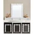 Songmics Toaletna mizica, 100x40x145 cm, bela