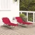 Sklopiva ležaljka za sunčanje 2 pcs Crvena 188 x 57 x 86,5 cm