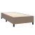 Vidaxl Box spring postelja z vzmetnico LED taupe 90x200 cm blago