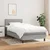 Vidaxl Box spring postelja z vzmetnico svetlo siva 80x200 cm blago