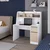 Hanah Home radni sto Orina, 120 cm, beli / orah