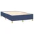 Vidaxl Box spring postelja z vzmetnico LED modra 120x200 cm blago