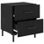 Noćni ormar s ladicama 2 pcs Crni hrast 40 x 35 x 47,5 cm