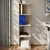 Hanah Home polica za knjige Aura, 37,8 cm, travertin
