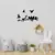 Wallity Set zidnih dekoracija Bird Community,, 1.5 mm, 4 komada, Crna
