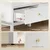 HOMCOM HOMCOM Komoda MDF, iverna plošča 100D x 40Š x 78V cm Bela, (5000242529)