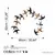 Wallity Zidna dekoracija Arc Flock 3, 90x82x7 cm, 1.5 mm, Šarena