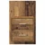 Wall-mounted noćni ormarić 2 pcs Staro drvo 48,5 x 32,5 x 80 cm