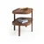 Hanah Home pomoćni sto Milan Kare 60, 60 cm, orah