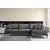 Atelier del Sofa Ugaona garnitura 90x88x283cm Antracit